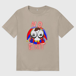 Женская футболка оверсайз No exit Pomni