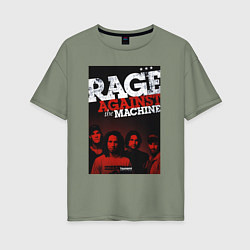 Женская футболка оверсайз RATM - all group