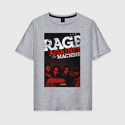 Женская футболка оверсайз RATM - all group