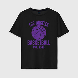 Женская футболка оверсайз Basketball Los Angeles