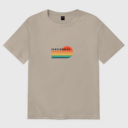 Женская футболка оверсайз Новосибирск ретро