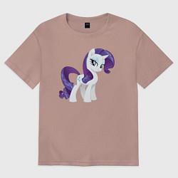 Женская футболка оверсайз Рарити из My Little Pony в кино