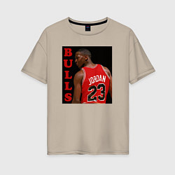 Женская футболка оверсайз Bulls Jordan