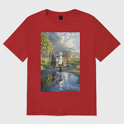 Женская футболка оверсайз Фрирен провожающая в путь