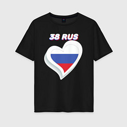 Женская футболка оверсайз 38 регион Иркутская область