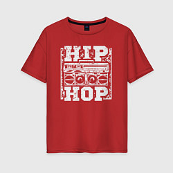 Женская футболка оверсайз Hip hop life