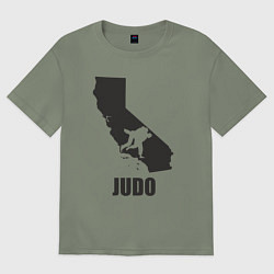Женская футболка оверсайз Дзюдо Калифорния