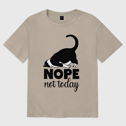 Женская футболка оверсайз Nope - not today