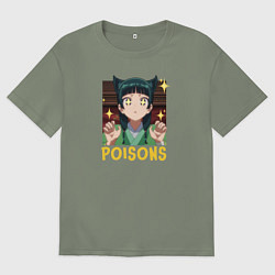 Женская футболка оверсайз Apothecary Diaries - poisons Maomao