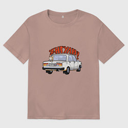 Женская футболка оверсайз Деревенская Семёрка