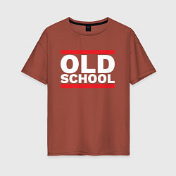 Женская футболка оверсайз Old school - experience