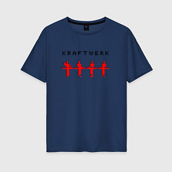 Женская футболка оверсайз Kraftwerk - three d