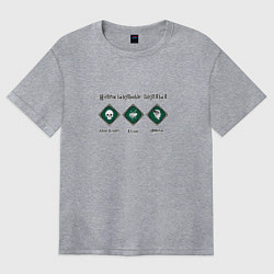 Женская футболка оверсайз Непростительные заклятия