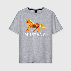 Женская футболка оверсайз Mustang firely art