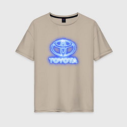 Женская футболка оверсайз Toyota neon