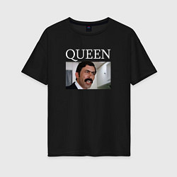 Женская футболка оверсайз Queen - Mimino мем