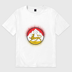 Женская футболка оверсайз Герб Осетии