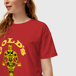 Футболка оверсайз женская Зал голда, цвет: красный — фото 2