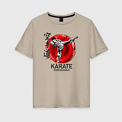 Женская футболка оверсайз Karate Kyokushinkai