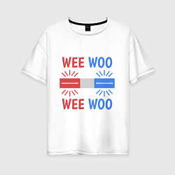 Футболка оверсайз женская Wee woo, цвет: белый