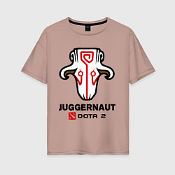 Женская футболка оверсайз Juggernaut Dota 2