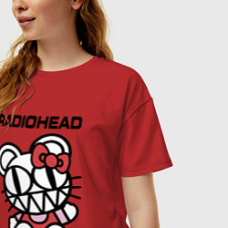 Футболка оверсайз женская Radiohead toy, цвет: красный — фото 2