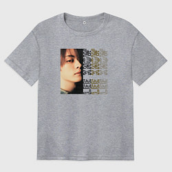 Футболка оверсайз женская Lee Know top, цвет: меланж