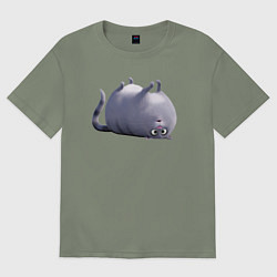 Женская футболка оверсайз Домашние животные кошка Хлоя