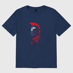 Женская футболка оверсайз Векторный спартанец