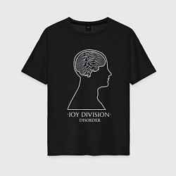 Футболка оверсайз женская Joy Division - Disorder, цвет: черный