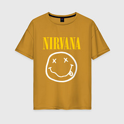 Женская футболка оверсайз Nirvana original