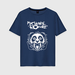 Женская футболка оверсайз My Chemical Romance rock panda