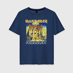 Футболка оверсайз женская Iron Maiden Powerslave, цвет: тёмно-синий