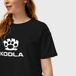 Футболка оверсайз женская Skoda Kodla, цвет: черный — фото 2