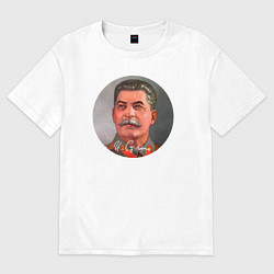 Футболка оверсайз женская Stalin color, цвет: белый
