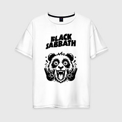 Женская футболка оверсайз Black Sabbath - rock panda