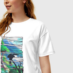 Футболка оверсайз женская Первопроходцы, цвет: белый — фото 2