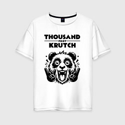 Женская футболка оверсайз Thousand Foot Krutch - rock panda