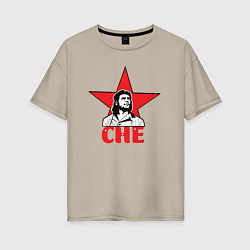 Женская футболка оверсайз Che Guevara star