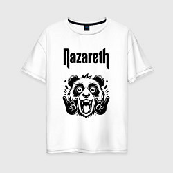 Женская футболка оверсайз Nazareth - rock panda