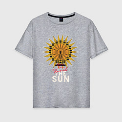 Женская футболка оверсайз Once more round the Sun