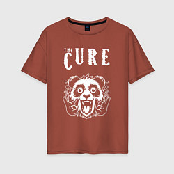 Женская футболка оверсайз The Cure rock panda