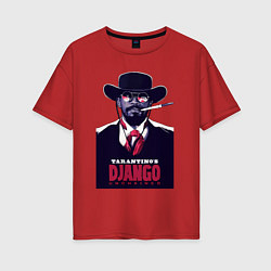 Футболка оверсайз женская Django - Jamie Foxx, цвет: красный