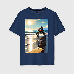 Женская футболка оверсайз On the beach
