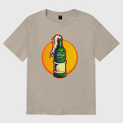Женская футболка оверсайз Пенное в бутылке