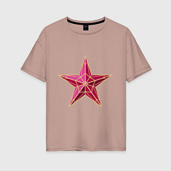 Женская футболка оверсайз Класна Звезда