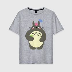 Женская футболка оверсайз Totoro game