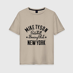 Женская футболка оверсайз Mike Tyson: New York