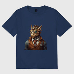 Женская футболка оверсайз Дракон симпатик