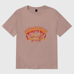 Женская футболка оверсайз Cделай свою душу счастливой